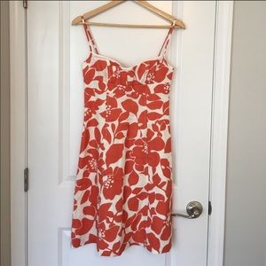 JCrew 🦊 floral linen dress - size 0